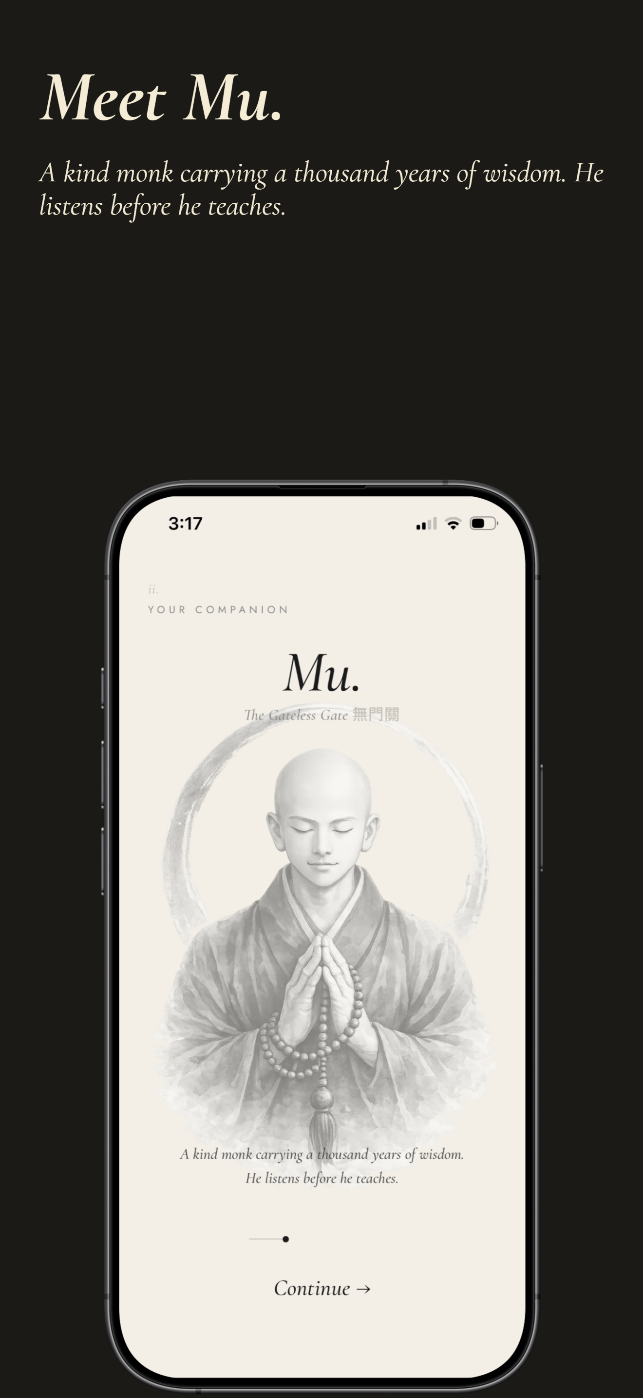 Mu — your companion in the Mushin app