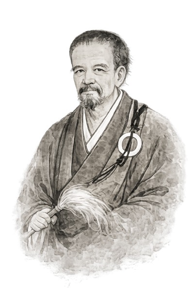 Ink portrait of Bankei Yōtaku