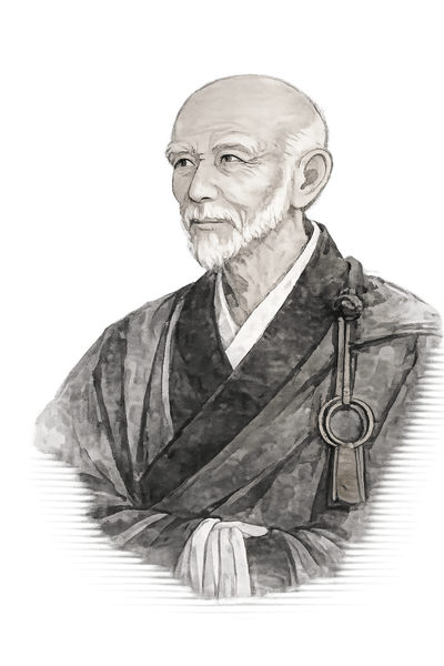 Ink portrait of Jōshū Jūshin
